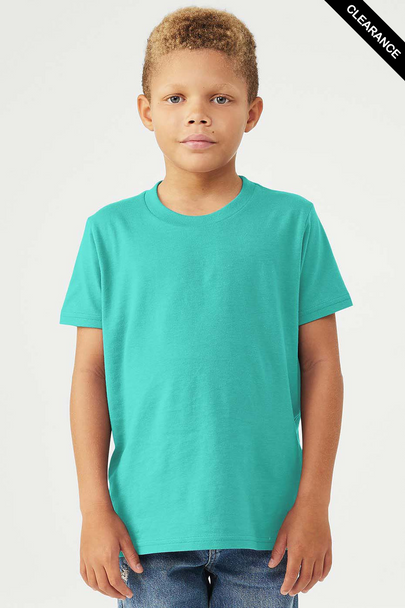 Clearance - Bella+Canvas 3001Y Youth Jersey Short Sleeve Tee | Teal