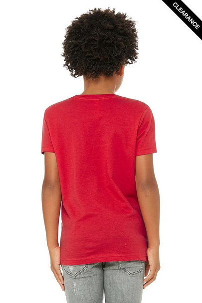 Clearance - Bella+Canvas 3001Y Youth Jersey Short Sleeve Tee | Red