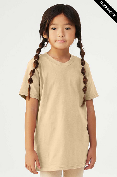 Clearance - Bella+Canvas 3001Y Youth Jersey Short Sleeve Tee | Soft Cream