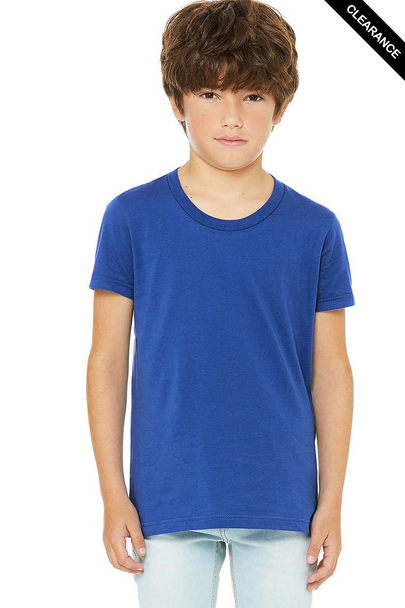Clearance - Bella+Canvas 3001Y Youth Jersey Short Sleeve Tee | True Royal