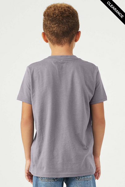Clearance - Bella+Canvas 3001Y Youth Jersey Short Sleeve Tee | Storm