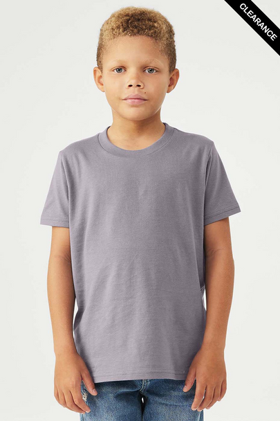 Clearance - Bella+Canvas 3001Y Youth Jersey Short Sleeve Tee | Storm