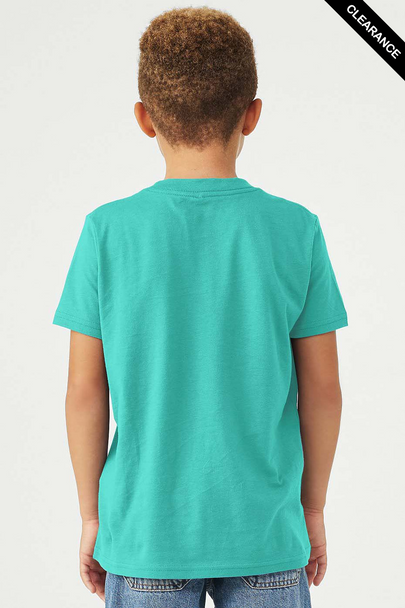 Clearance - Bella+Canvas 3001Y Youth Jersey Short Sleeve Tee | Teal