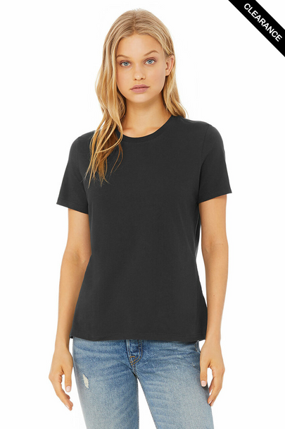 Clearance - Bella+Canvas 6400 Women’s Relaxed Jersey Short Sleeve Tee | Dark Grey
