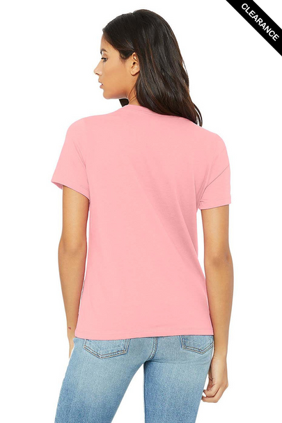 Clearance - Bella+Canvas 6400 Women’s Relaxed Jersey Short Sleeve Tee | Pink