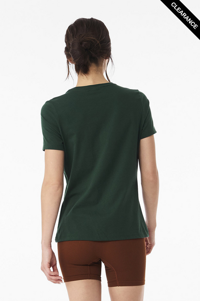 Clearance - Bella+Canvas 6400 Women’s Relaxed Jersey Short Sleeve Tee | Forest