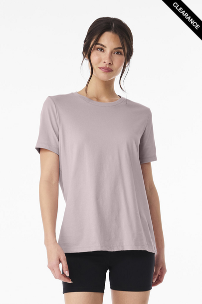 Clearance - Bella+Canvas 6400 Women’s Relaxed Jersey Short Sleeve Tee | Pink Gravel