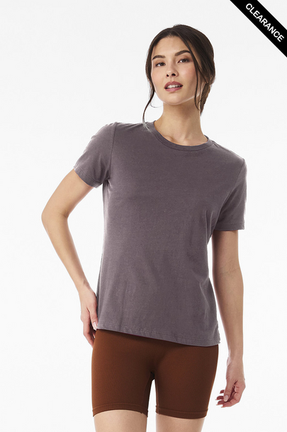 Clearance - Bella+Canvas 6400 Women’s Relaxed Jersey Short Sleeve Tee | Purple Storm