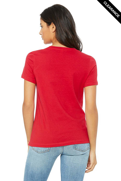 Clearance - Bella+Canvas 6400 Women’s Relaxed Jersey Short Sleeve Tee | Red