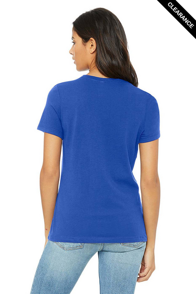 Clearance - Bella+Canvas 6400 Women’s Relaxed Jersey Short Sleeve Tee | True Royal