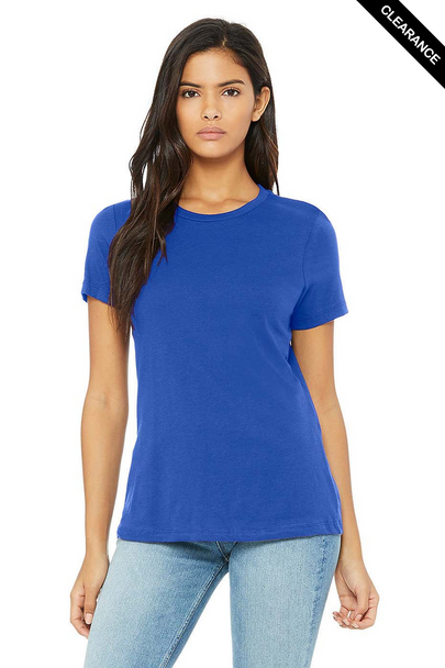 Clearance - Bella+Canvas 6400 Women’s Relaxed Jersey Short Sleeve Tee | True Royal
