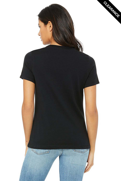 Clearance - Bella+Canvas 6400 Women’s Relaxed Jersey Short Sleeve Tee | Vintage Black