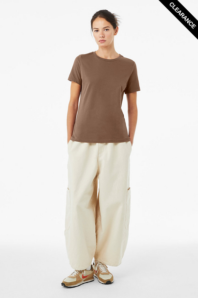Clearance - Bella+Canvas 6400 Women’s Relaxed Jersey Short Sleeve Tee | Vintage Brown