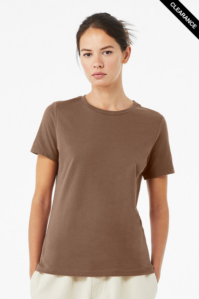Clearance - Bella+Canvas 6400 Women’s Relaxed Jersey Short Sleeve Tee | Vintage Brown