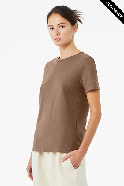 Clearance - Bella+Canvas 6400 Women’s Relaxed Jersey Short Sleeve Tee | Vintage Brown