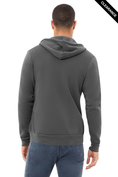 Clearance - Bella+Canvas 3739  Unisex Sponge Fleece Full-Zip Hoodie | Asphalt
