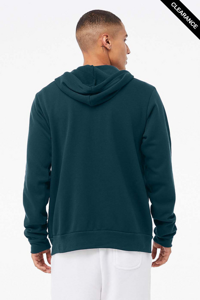Clearance - Bella+Canvas 3739  Unisex Sponge Fleece Full-Zip Hoodie | Atlantic