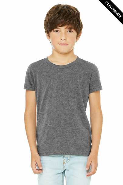 Clearance - Bella+Canvas 3001YCVC Youth Jersey Short Sleeve Tee | Deep Heather