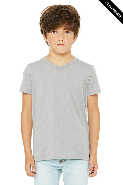 Clearance - Bella+Canvas 3001YCVC Youth Jersey Short Sleeve Tee | Heather Stone