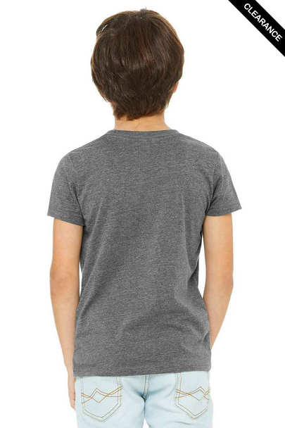 Clearance - Bella+Canvas 3001YCVC Youth Jersey Short Sleeve Tee | Deep Heather