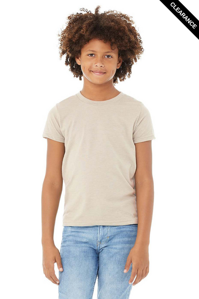 Clearance - Bella+Canvas 3001YCVC Youth Jersey Short Sleeve Tee | Heather Dust