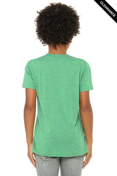 Clearance - 3413Y BELLA + CANVAS Youth Triblend Tee | Green Triblend