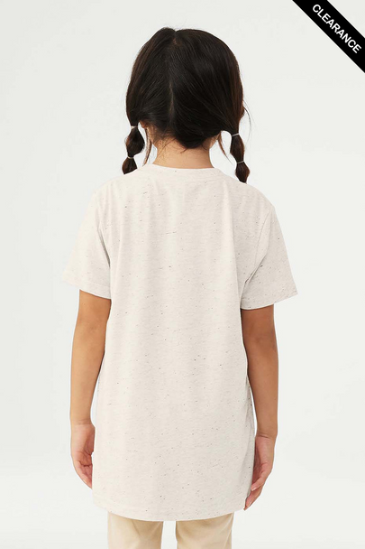 Clearance - 3413Y BELLA + CANVAS Youth Triblend Tee | Oatmeal Triblend