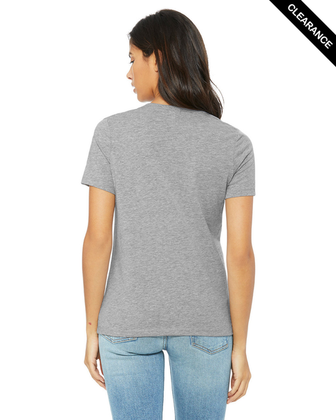 Clearance - BELLA + CANVAS 6400CVC Women’s Relaxed Fit Heather CVC Tee | Athletic Heather