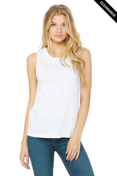 Clearance - Bella+Canvas 6003 Women's Jersey Muscle Tank | White