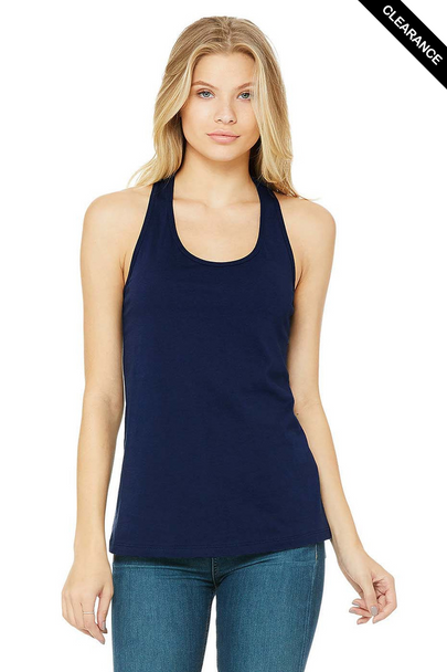 Clearance - Bella+Canvas 6008 Women's Jersey Racerback Tank Top | Navy