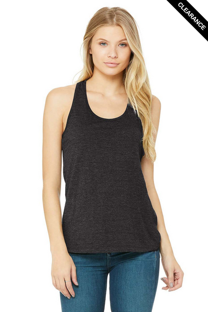 Clearance - Bella+Canvas 6008 Women's Jersey Racerback Tank Top | Dark Grey Heather