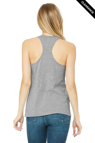 Clearance - Bella+Canvas 6008 Women's Jersey Racerback Tank Top | Athletic Heather