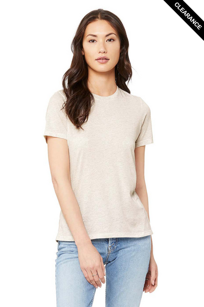 Clearance - Bella+Canvas 6413 Women's Relaxed Tri-Blend T-shirt | Oatmeal Triblend
