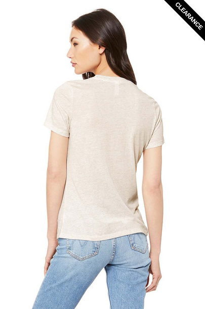 Clearance - Bella+Canvas 6413 Women's Relaxed Tri-Blend T-shirt | Oatmeal Triblend
