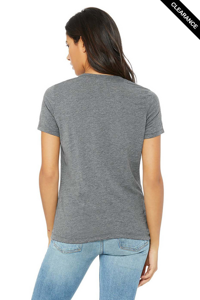 Clearance - Bella+Canvas 6413 Women's Relaxed Tri-Blend T-shirt | Grey Triblend