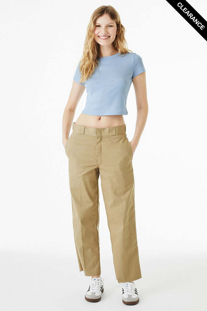 Clearance - Bella+Canvas 1010 Ladies' Micro Ribbed Baby Tee | Solid Baby Blue Blend