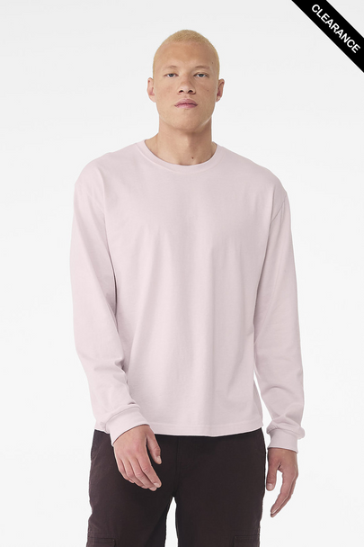 Clearance - Bella + Canvas 3511 Unisex Heavyweight Long-Sleeve T-Shirt | Soft Pink
