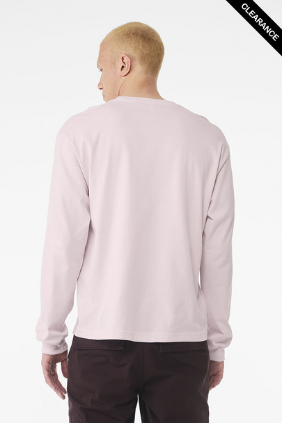 Clearance - Bella + Canvas 3511 Unisex Heavyweight Long-Sleeve T-Shirt | Soft Pink