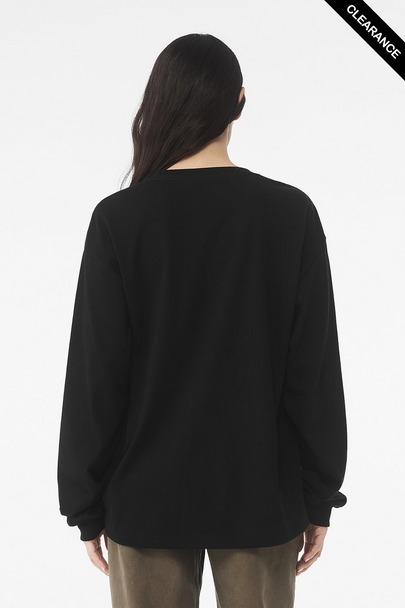 Clearance - Bella + Canvas 3511 Unisex Heavyweight Long-Sleeve T-Shirt | Black