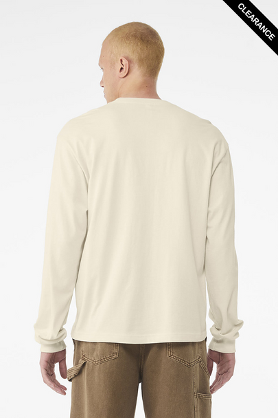 Clearance - Bella + Canvas 3511 Unisex Heavyweight Long-Sleeve T-Shirt | Natural