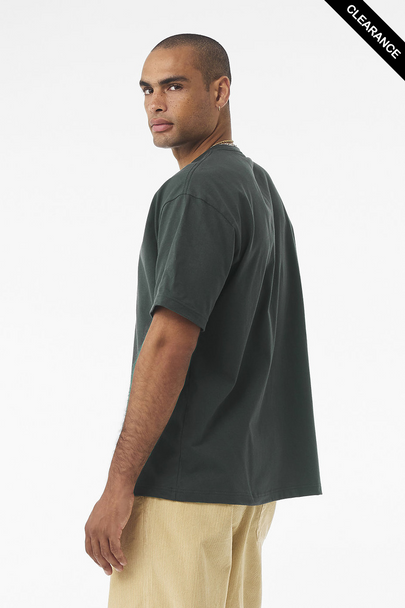 Clearance - BELLA + CANVAS 4610 7.5 oz Heavyweight Tee | Hunter Green
