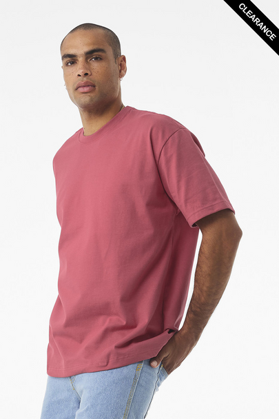 Clearance - BELLA + CANVAS 4610 7.5 oz Heavyweight Tee | Vintage Red