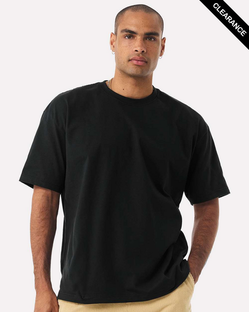 Clearance - BELLA + CANVAS 4610 7.5 oz Heavyweight Tee | Black