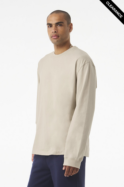 Clearance - BELLA + CANVAS 4651 7.5 oz Heavyweight Long Sleeve Tee | Dust