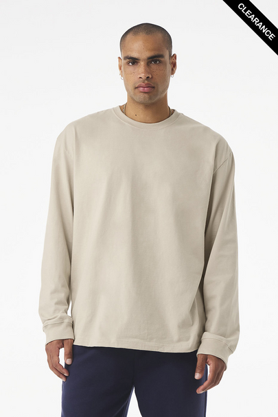 Clearance - BELLA + CANVAS 4651 7.5 oz Heavyweight Long Sleeve Tee | Dust