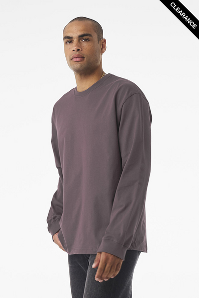 Clearance - BELLA + CANVAS 4651 7.5 oz Heavyweight Long Sleeve Tee | Purple Storm