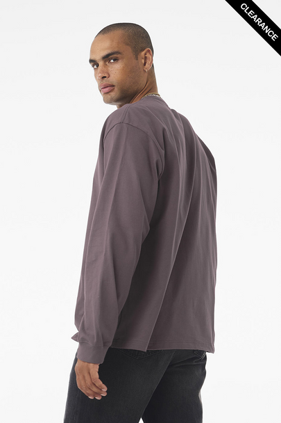 Clearance - BELLA + CANVAS 4651 7.5 oz Heavyweight Long Sleeve Tee | Purple Storm