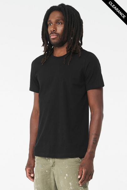 Clearance - Bella+Canvas 3001 Unisex Jersey Short Sleeve Tee | Black