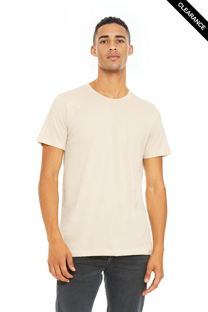 Clearance - Bella+Canvas 3001 Unisex Jersey Short Sleeve Tee | Natural