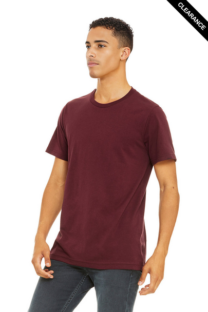 Clearance - Bella+Canvas 3001 Unisex Jersey Short Sleeve Tee | Maroon
